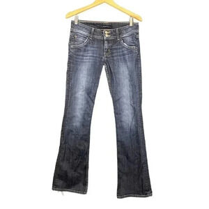 Hudson Women's Denim Jeans 28 Blue Pants Signature Bootcut Button Pockets